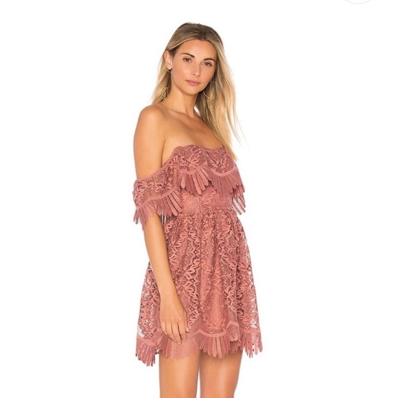 NWOT REVOLVE LOVERS & FRIENDS Dream Vacay Dress Mauve S - Picture 3 of 10